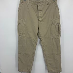 Proper mens large pants button fly khakis hiking